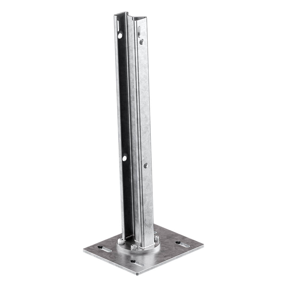 Produktbild von TMS PRO SHOP Knickschutzplanke B-Profil – Feuerverzinkt, 94x31 Cm, Beliebig Biegbare Leitplanke Für Kurven