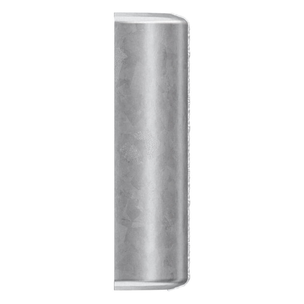 Kopfstück Links Für Schutzplanken B-Profil – 55 Cm, Feuerverzinkt, Nach RAL-RG 620, Kompatibel Mit Leitplanken, Inkl. Rundloch