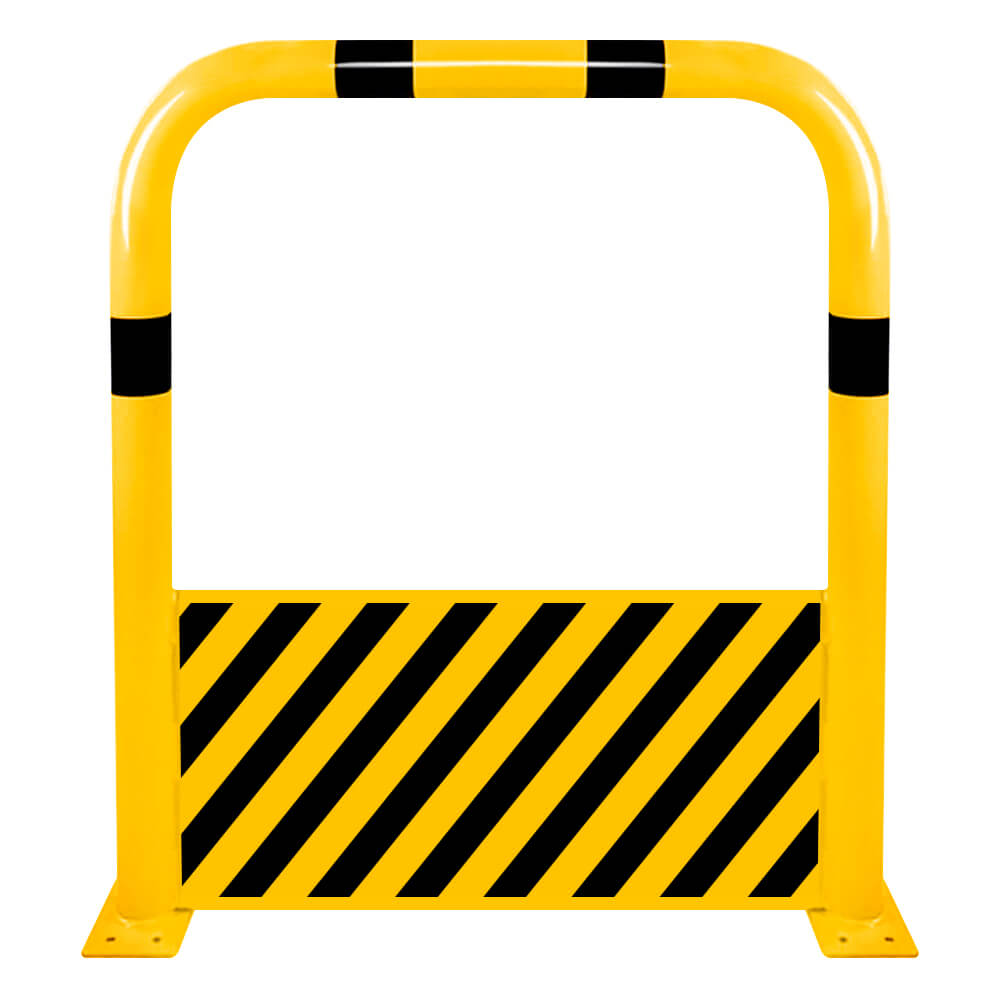 ROBUSTO Rammschutzbügel 100x65cm - Gelb/schwarz Mit Unterfahrschutz Für Innen & Außen