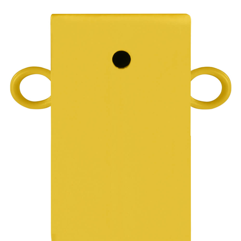 ROBUSTO Absperrpfosten Stahl 100cm - Gelb/Schwarz Zum Aufdübeln