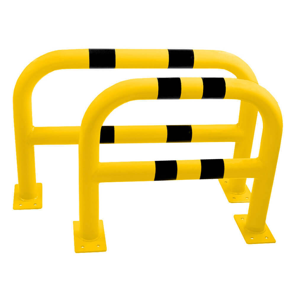 ROBUSTO 4x Rammschutzpfosten XL 100cm - Gelb/Schwarz Für Innen & Außen