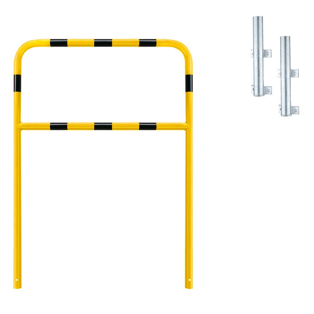 ROBUSTO Rammschutzbügel ECO für Laderampen, Knieholm, g/s, Stahl, 100 x 100 cm