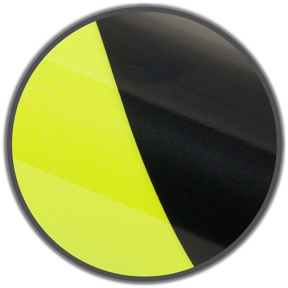 KNUFFI Kantenschutzprofil Typ B, fluoreszierend, nachleuchtend, gelb/schw., 1 m