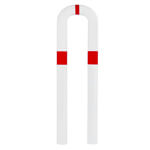 Rammschutzbügel 65 cm hoch über Flur