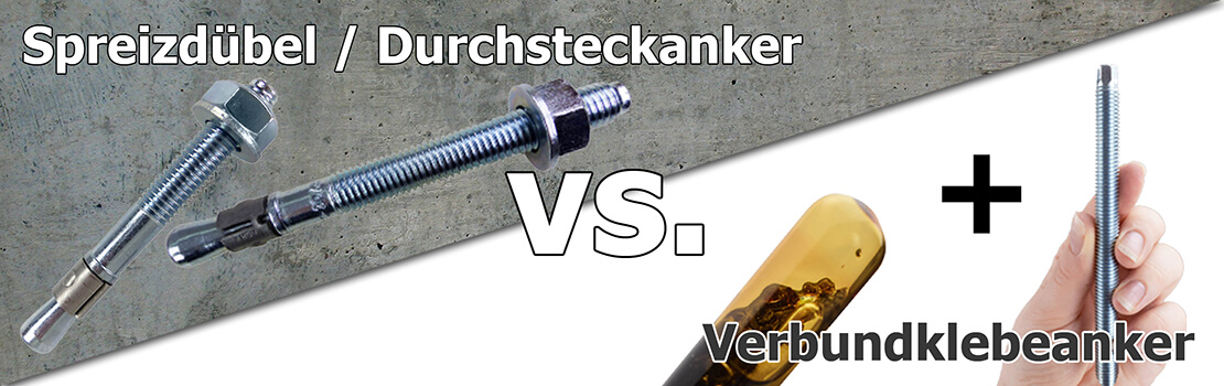 Banner Ratgeber Durchsteckanker vs. Verbundklebeanker Banner Ratgeber Durchsteckanker vs. Verbundklebeanker
