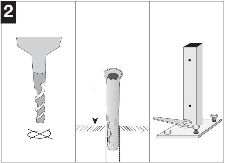 Rammschutzplanken aufbauen Schritt 2