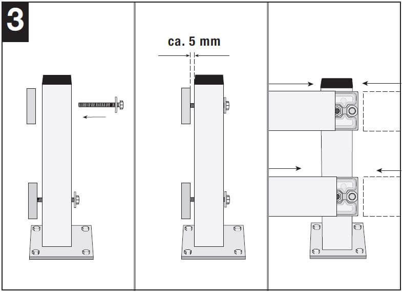 Rammschutzplanken aufbauen Schritt 3
