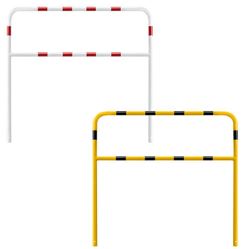 Rammschutzbügel 150 cm hoch über Flur